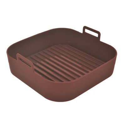 Orion Silikonska forma za vročo zračno fritezo,rjava, 17,5 x 17,5 cm