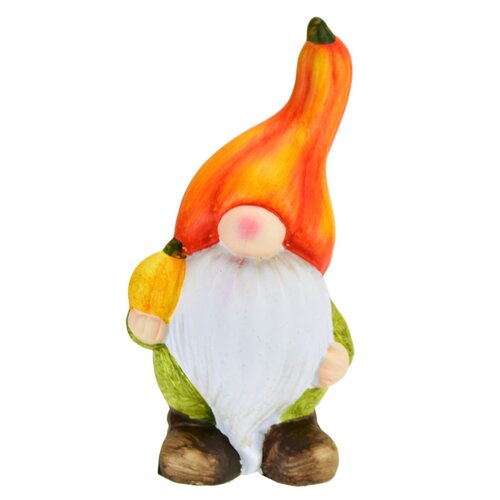 Keramični škrat s bučo, 7,5 x 17 x 7,5 cm