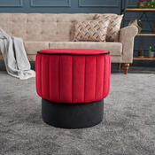 Polsterhocker Rose Puf Red