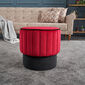 Taburet Rose Pouf Roșu
