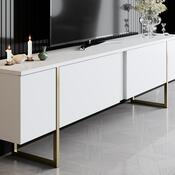 Televizní stolek Luxe White and Gold
