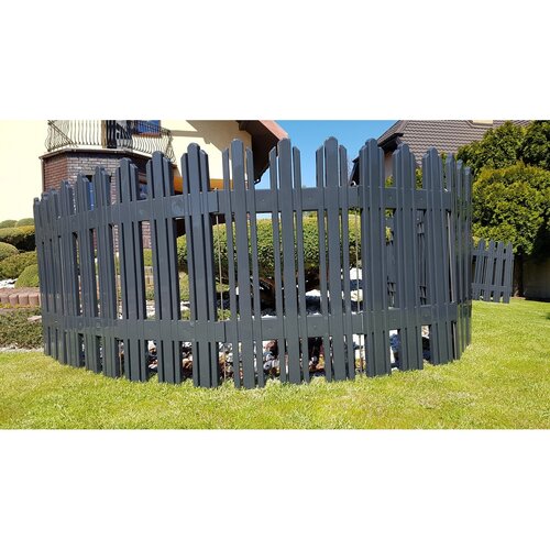 Gartenzaun Mega Anthrazit, 4,7 m