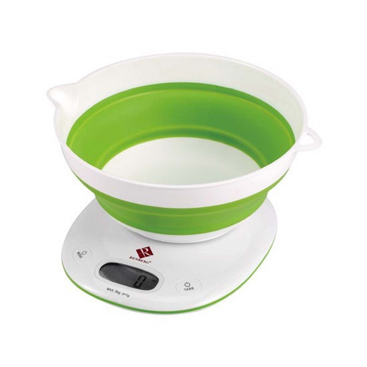 Renberg digitálna kuchynská váha zelená,