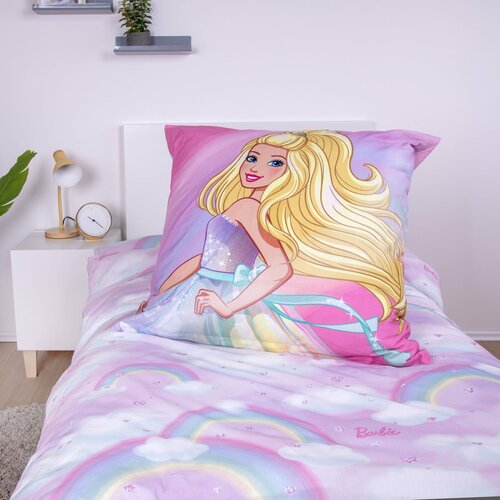 Lenjerie de pat din bumbac Herding Barbie, 135 x200 cm, 80 x 80 cm