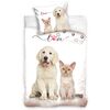 Bawełniana pościel Szczeniak i Kociak, 140 x 200cm, 70 x 90 cm