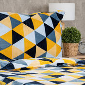 4Home Posteljnina iz mikroflanele Scandi triangle, 160 x 200 cm, 70 x 80 cm