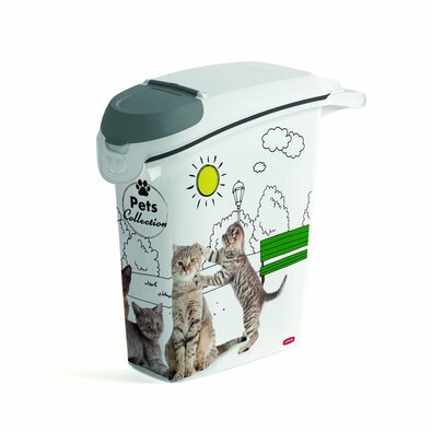 Curver Futterbehälter, Katzenmuster, 23 l / 10 kg