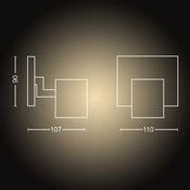 Philips Hue 53090/31/P9 bodové LED svítidlo Runner 5,5 W, bílá