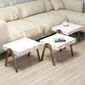 Skladací stôl Roma White, 3 ks