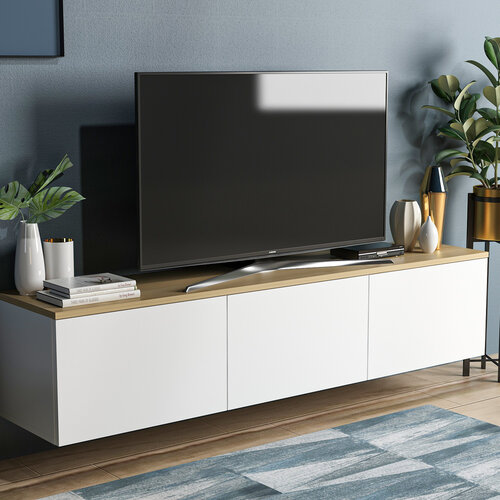 TV asztal Neon fehér