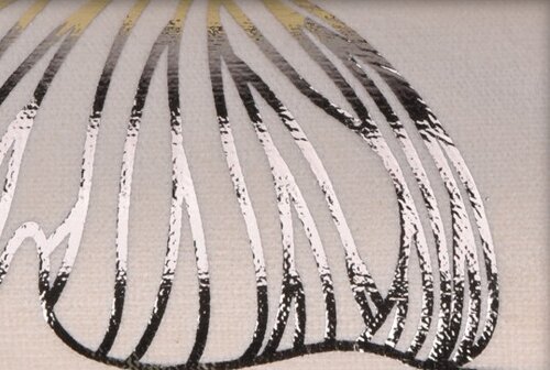 Běhoun na stůl Deco Fabric List krémová , 28 x 150 cm