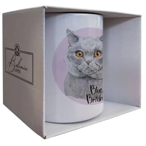 Bohemia Gifts Cană ceramică - Blue British, 350 ml