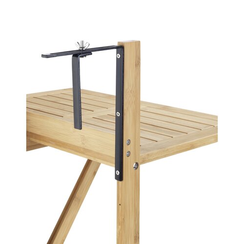 Wenko Wiszący stolik balkonowy z bambusa Waikiki,64 × 44 × 65 cm