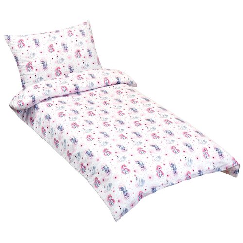 Lenjerie de pat din bumbac Bellatex Unicorn Junior, 140 x 200 cm, 70 x 90 cm