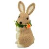 Velikonočni zajček iz flisa s cvetom, 15 x 27 x 12cm