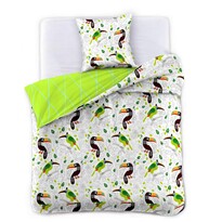 DecoKing Pościel satynowa Toucan, 140 x 200 cm, 70 x 90 cm DecoKing Pościel satynowa Toucan, 140 x 200 cm, 70 x 90 cm