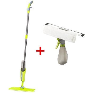 4Home Výhodná úklidová sada mop a stěrka na okna