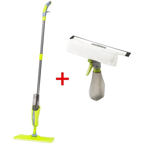 4home Výhodná upratovacia sada mop a stierka na okná