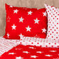 4Home Бавовняна постільна білизна Stars red, 140 x 200 см, 70 x 90 см