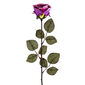 Nagyvirágú rózsa művirág csokor, 72 cm, lila