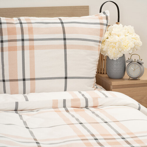 4Home Flanelové povlečení Elegant Plaid, 140 x 220 cm, 70 x 90 cm