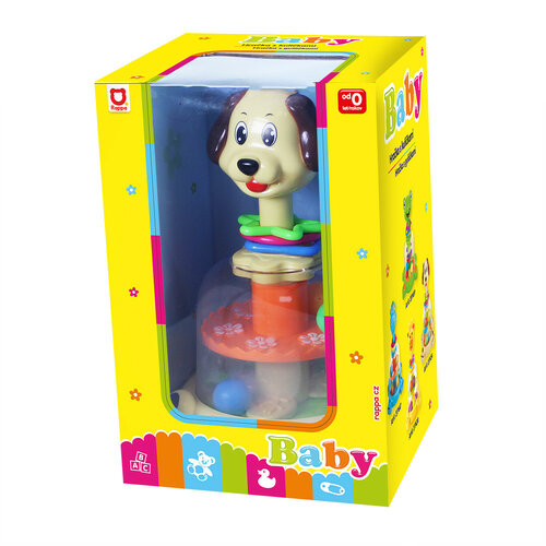 Rappa Igrača z žogicami Pes, 26 cm