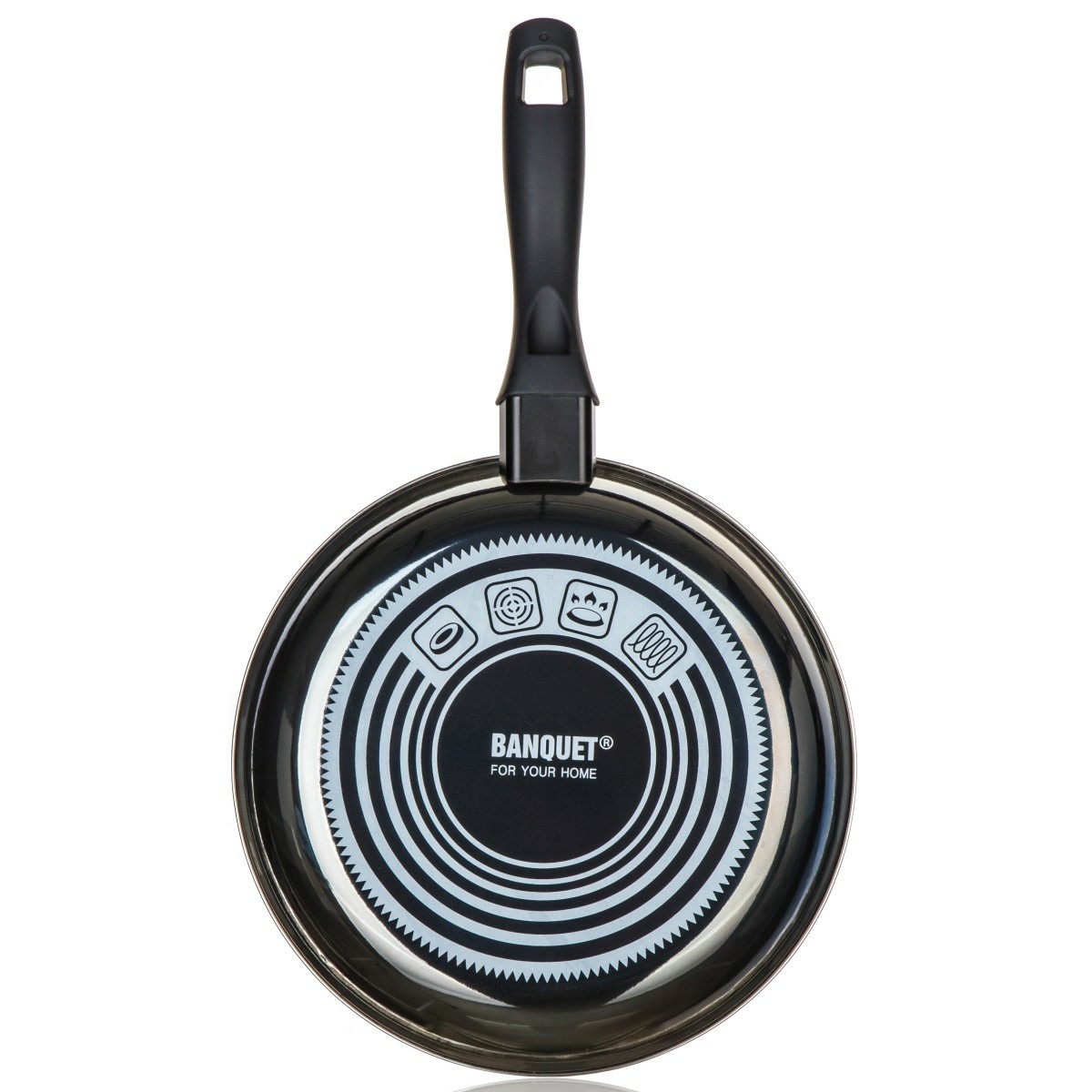 Banquet Pánev smaltovaná METALLIC Black 24 cm, s nepřilnavým povrchem, 24 cm - thumb (1)