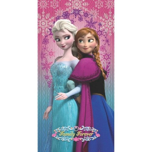 Osuška Ľadové kráľovstvo Frozen Family Forever, 75 x 150 cm