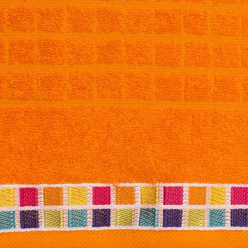 Ręcznik Mozaik pomarańczowy, 50 x 90 cm