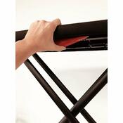Rolser Žehlicí prkno K-SURF BLACK TUBE 130 x 37 cm, stříbrná