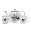 Thun Kisvakond hajóban porcelán teáskanna és 2 bögre készlet