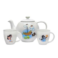 Thun Zestaw porcelanowy czajniczek i 2 kubki Moleand Ship