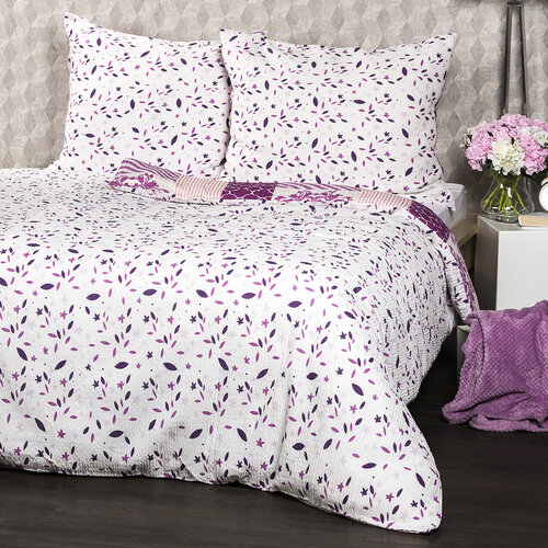 4Home Крепова постільна білизна Patchwork violet, 140 x 220 см, 70 x 90 см