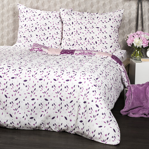 Lenjerie de pat din crep 4Home Patchwork violet, 140 x 200 cm, 70 x 90 cm