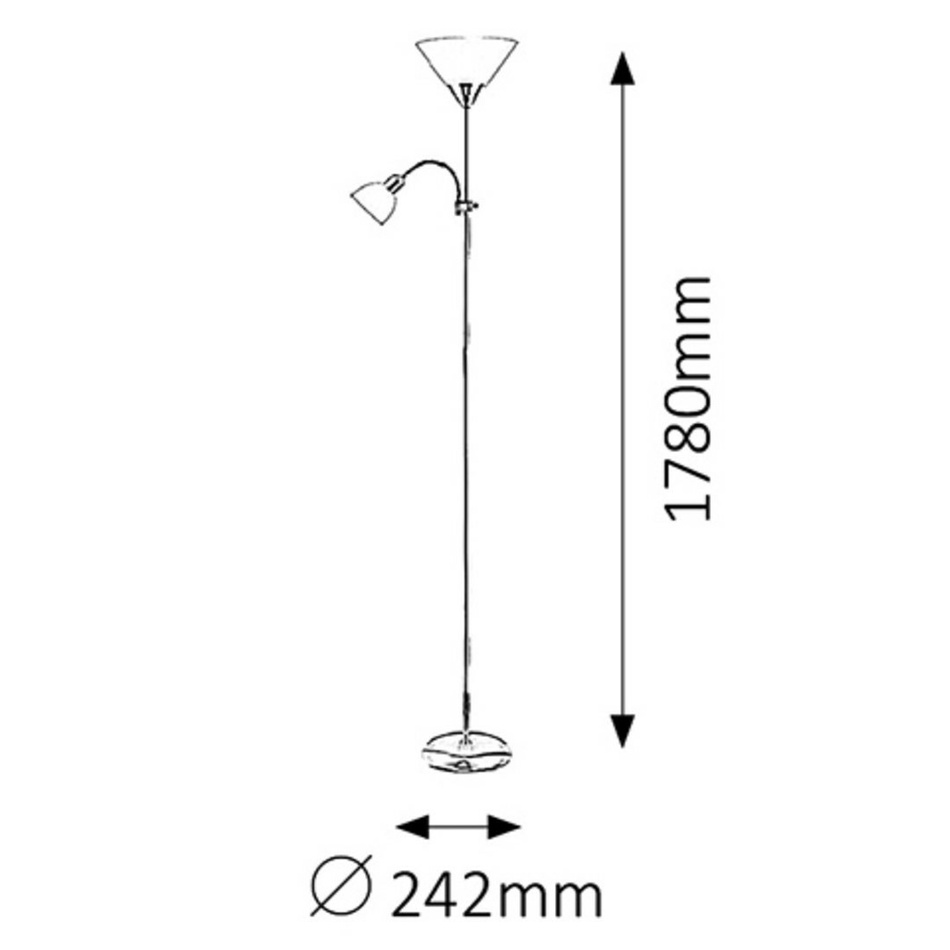 Rabalux 4060 Action stojaca lampa, zlatá