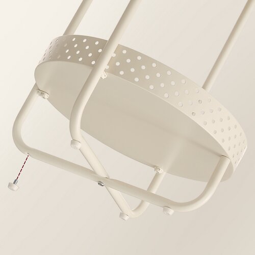 Odkladací stolík E1015 CRM, krémová