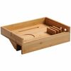 Kesper 77630 Stolik nocny bambusowy, 33,7 x 24 x9,5 cm