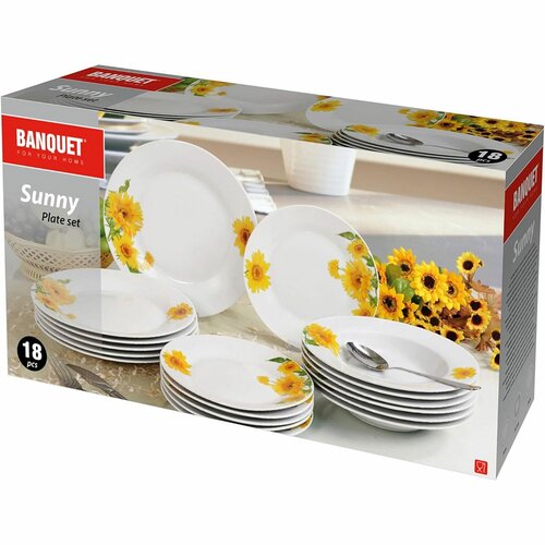 Banquet 18dílná jídelní sada Sunny
