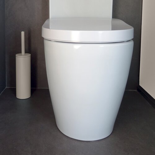Spirella WC kefa Akira, matná sivohnedá