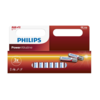 Philips AAA 1,5 V Power alkáli elemek, 12 db