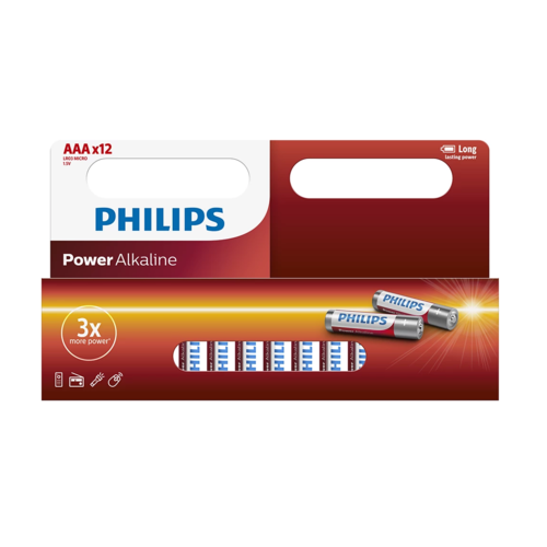 Philips Batéria AAA 1,5 V Power Alkaline, 12 ks