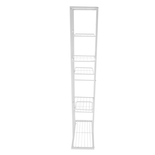 Stojan na kvetiny Bamir 2, biela, 43 x 22 x 126 cm