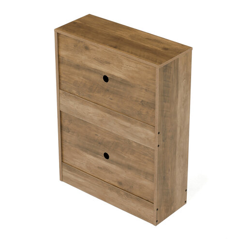 Výklopný botník se 2 přihrádkami COMPACT Elm, dekor jilm