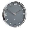 Future Time FT3010GY Flat Grey Designerski zegar ścienny, śr. 30 cm