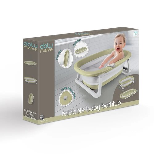 Cadă pliabilă pentru copii Dolu, verde deschis,20,5 x 75,5 x 46,5 cm