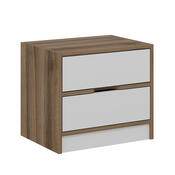Stolik nocny Elina Walnut White
