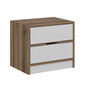 Noční stolek Elina Walnut White