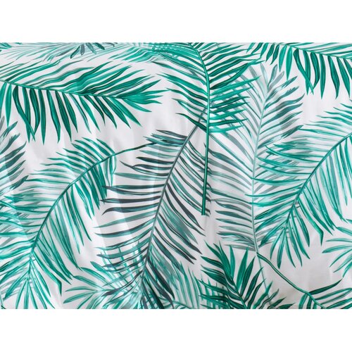 Lenjerie de pat Palms Green, din bumbac, 140 x 220 cm, 70 x 90 cm