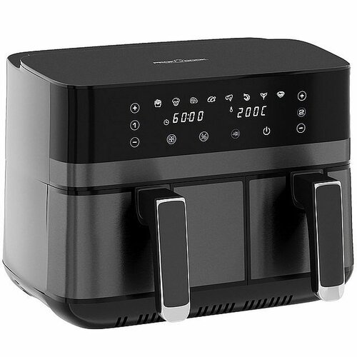 ProfiCook FR 1295 H dvojitá horkovzdušná fritéza, 9 l - thumb (2)