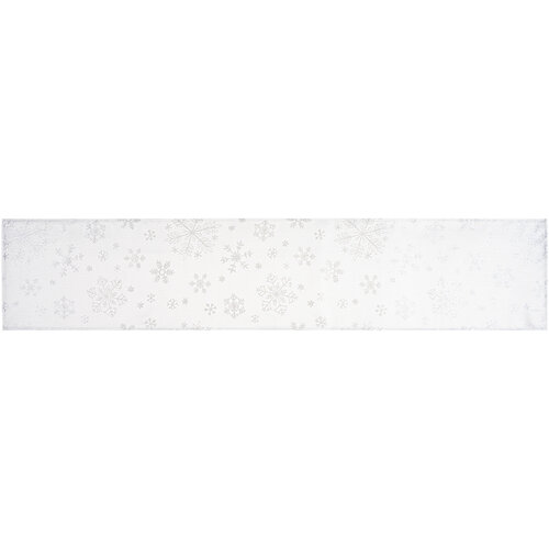 Vánoční ubrus Snowflakes bílá, 155 x 200 cm